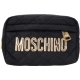 MOSCHINO 菱格車縫尼龍萬用化妝包(黑色) product thumbnail 1