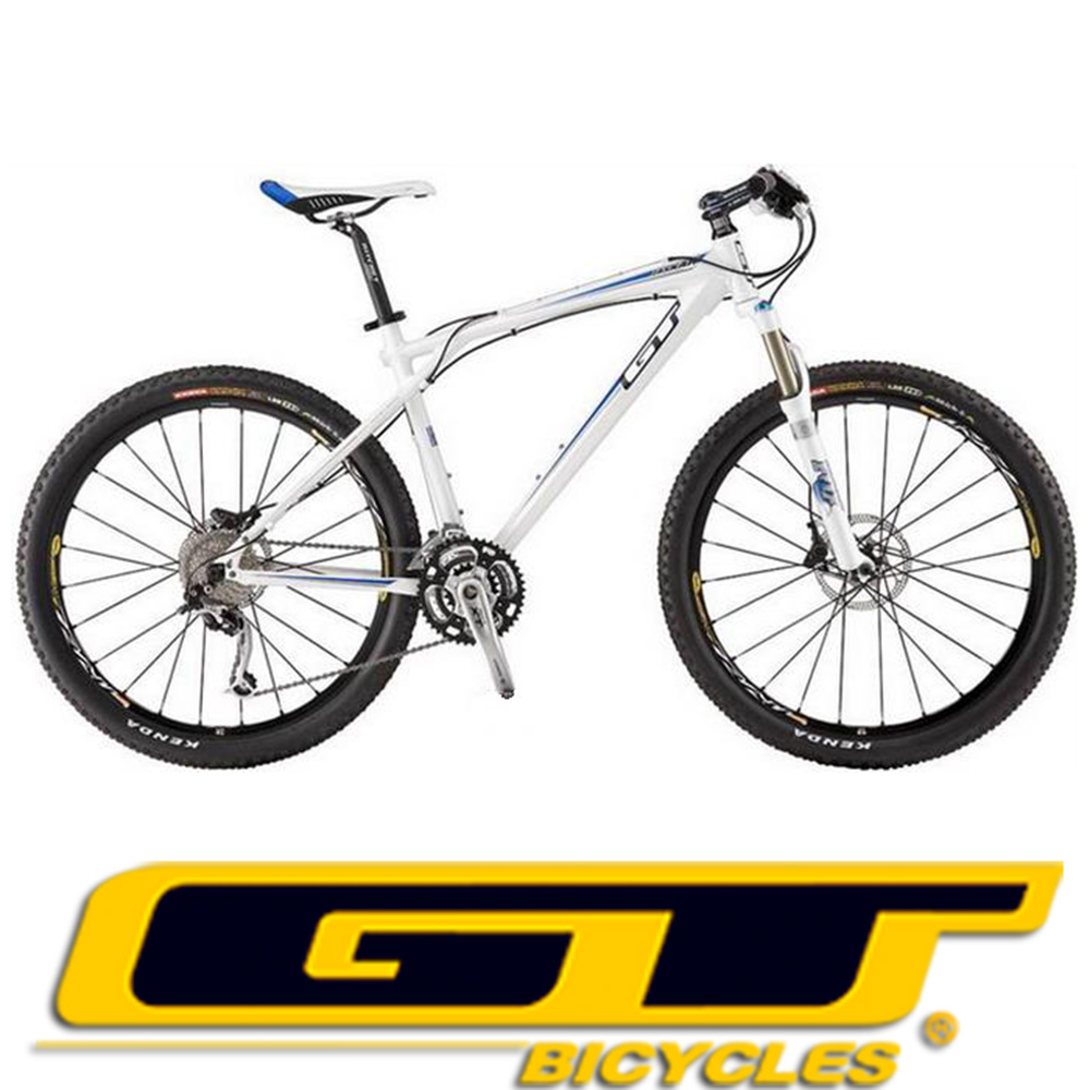 GT ZK-PRO B 鋁合金Shimano27速油壓碟剎登山車（競速白）