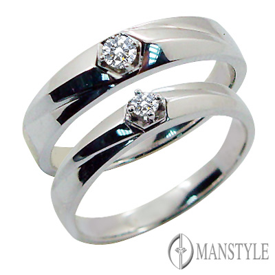 MANSTYLE DIAMOND「今生相伴」南非天然鑽石對戒