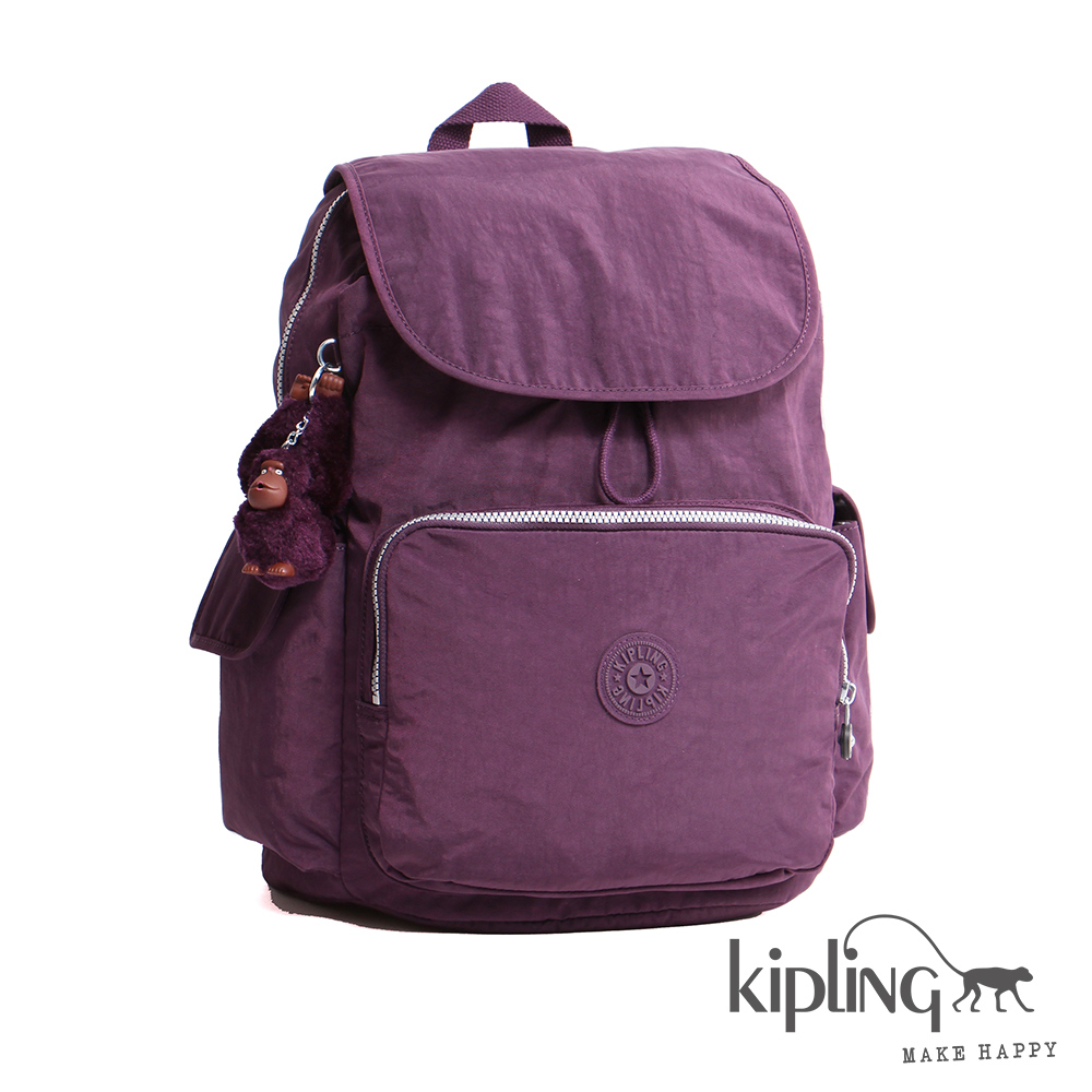 Kipling 後背包  深紫素面