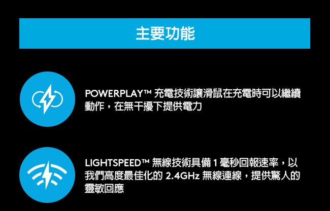 [特惠組]羅技G903 專業電競遊戲滑鼠+POWERPLAY 無線充電遊戲滑鼠墊