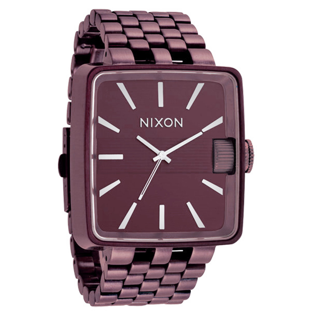 NIXON THE SULTAN 簡約方款時尚腕錶-咖啡/42mm