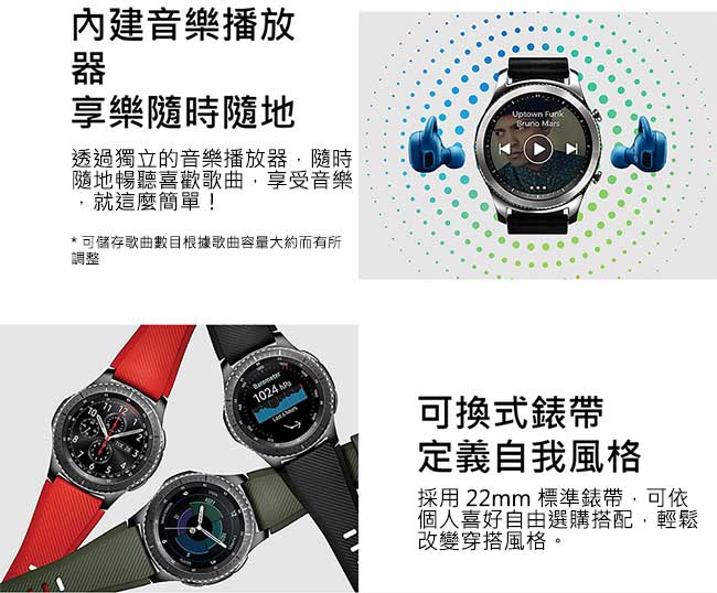 Samsung Gear S3 Frontier (冒險家) 智慧手錶