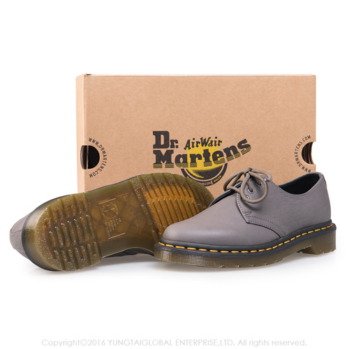 (女)Dr.Martens 1461 經典3孔馬汀鞋-灰色