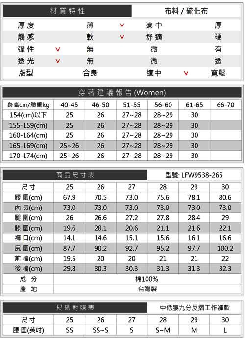 BRAPPERS 女款 BoyFirendWork系列-女用九分反摺工作褲-淺黑灰