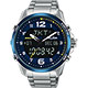 ALBA 雅柏 W兩個世界雙顯限量腕錶(AZ4025X1)-藍/44mm product thumbnail 1