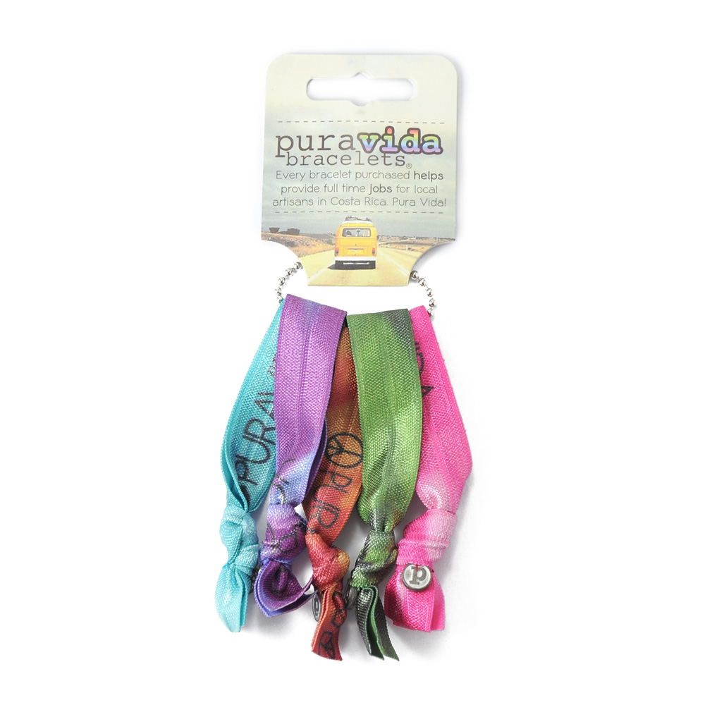 Pura Vida Hair Ties 繽粉符號手環/髮圈 炫彩俏皮色