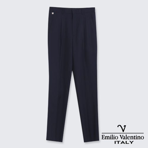 Emilio Valentino 范倫提諾超柔打摺西褲-深藍