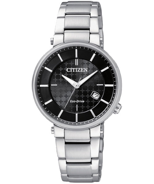 CITIZEN Eco-Drive 都會光動能女錶(EW1790-57E)-黑/30mm