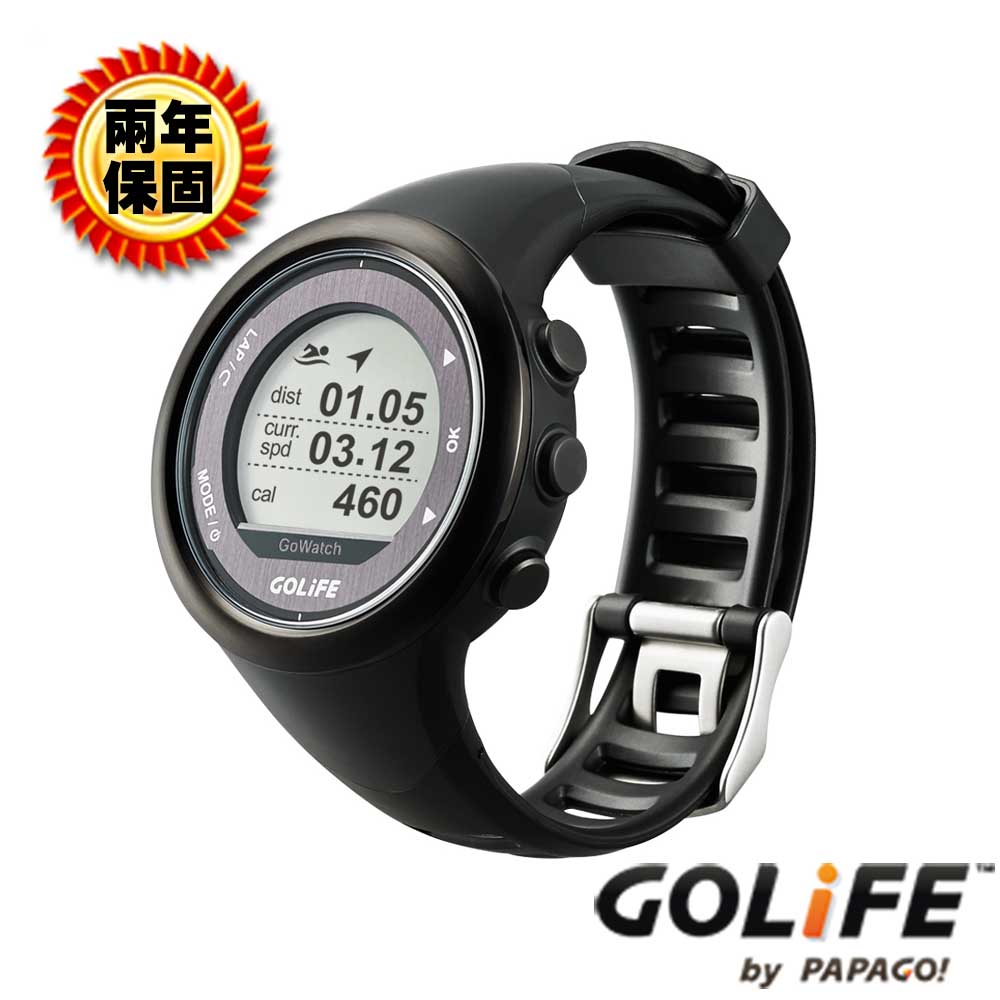 GOLiFE GoWatch 820i GPS藍牙中文鐵人三項運動腕錶-黑色