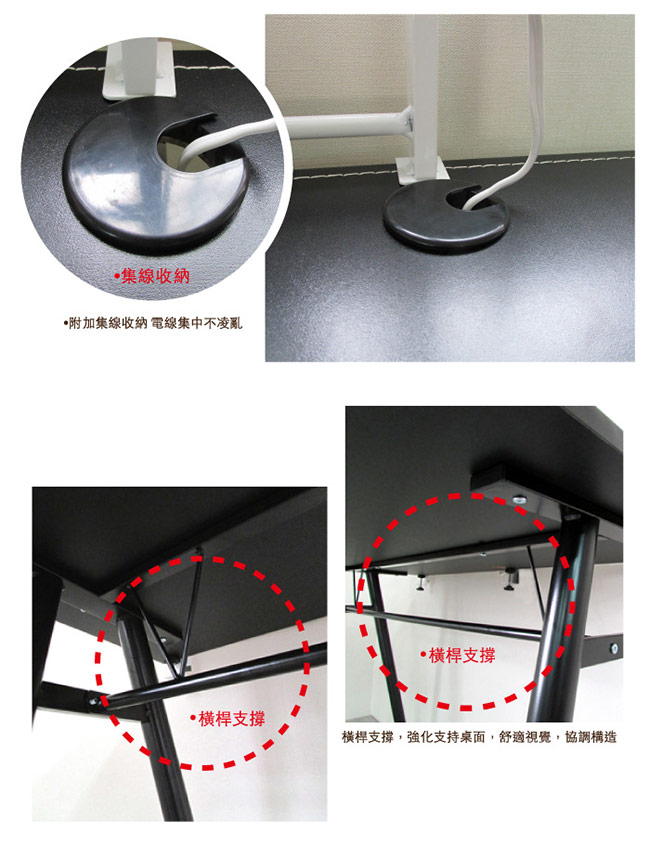 Amos-環保粗管90公分仿馬鞍A型桌面工作桌/書桌-寬90x深60x高75cm