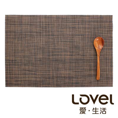 LOVEL 歐美風手作編織感餐墊-卡布奇諾(1入組)