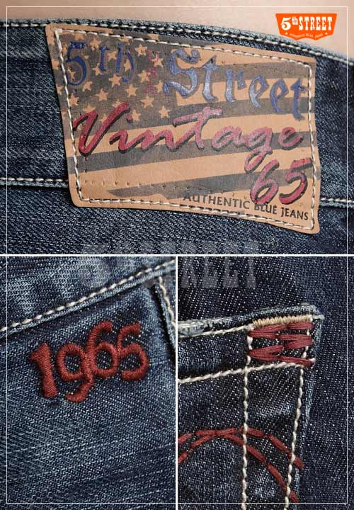 【5th STREET】狂熱美式 1965牛仔短褲-女款(酵洗藍)