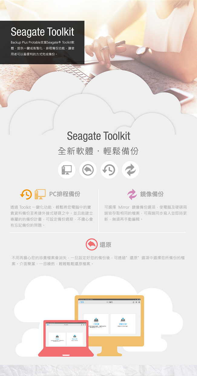 Seagate 4TB Backup Plus行動硬碟-紅色