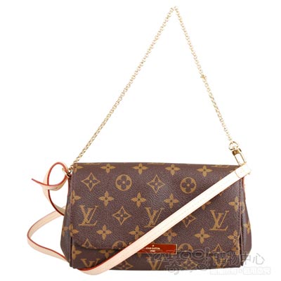 LV【M40717】Favorite系列經典花紋Monogram翻蓋手提肩背包(小)