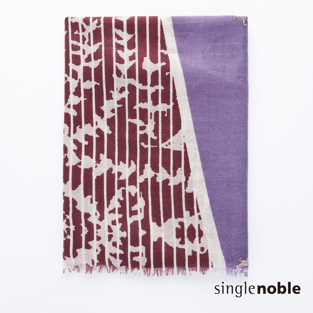 獨身貴族 琉璃時光土耳其幾何花紋設計披巾(1色)