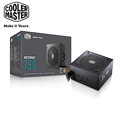 Cooler Master MasterWatt 750W 80Plus銅牌 電源供應器