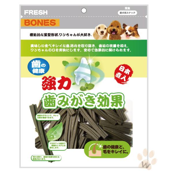 日本FRESHBONES 葉綠素螺旋型潔牙骨300g 1入