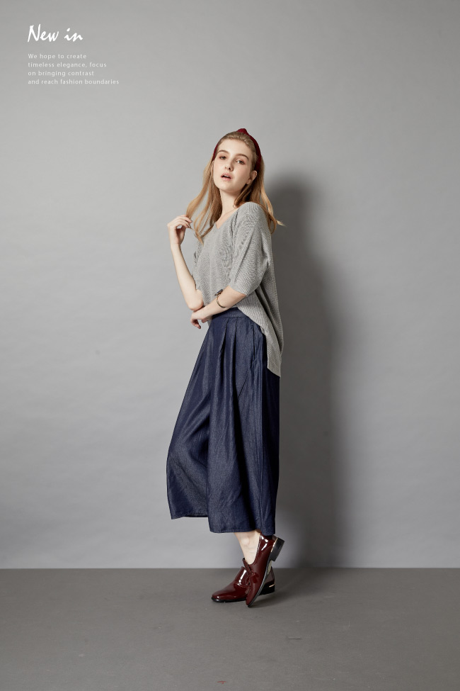 HERLS 內真皮個性漆皮樂福鞋-酒紅