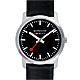 Mondaine 瑞士國鐵藍寶石水晶薄型腕錶-黑/36mm product thumbnail 1
