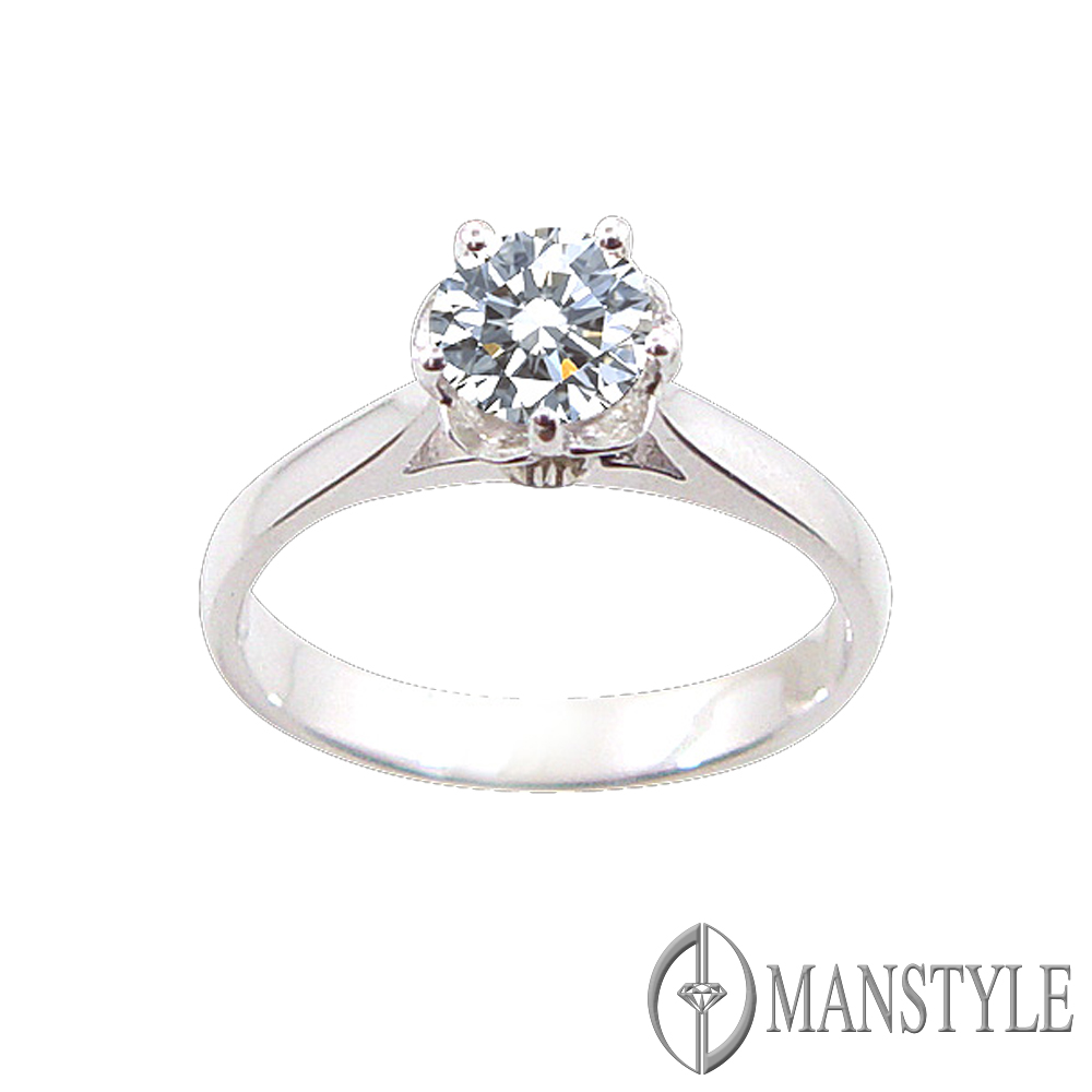 MANSTYLE「愛的守候」0.50ct 八心八箭鑽戒