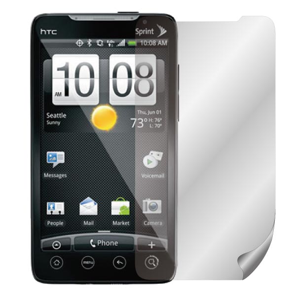 ZIYA HTC EVO 4G 抗反射(霧面/防指紋)螢幕保護貼- 兩入