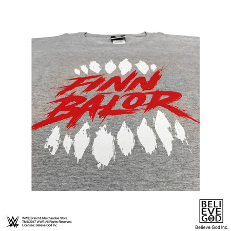 WWE正版授權WWE Finn BalorT恤(紅字logo灰色)