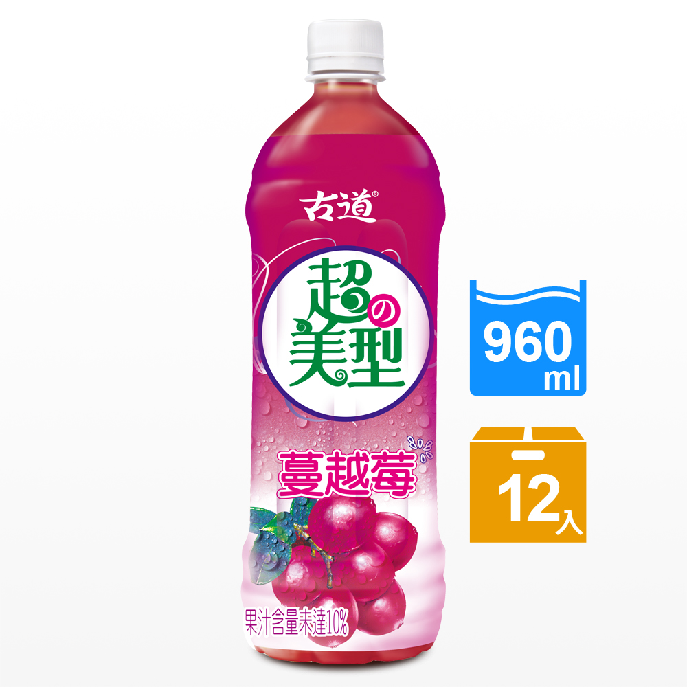 古道 超美型蔓越莓飲料(960mlx12瓶)