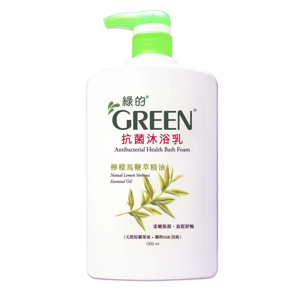 綠的GREEN 抗菌沐浴乳-檸檬馬鞭草精油1000ml