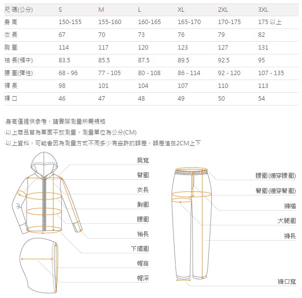 Brightday風雨衣兩件式-GO透氣防水透濕款