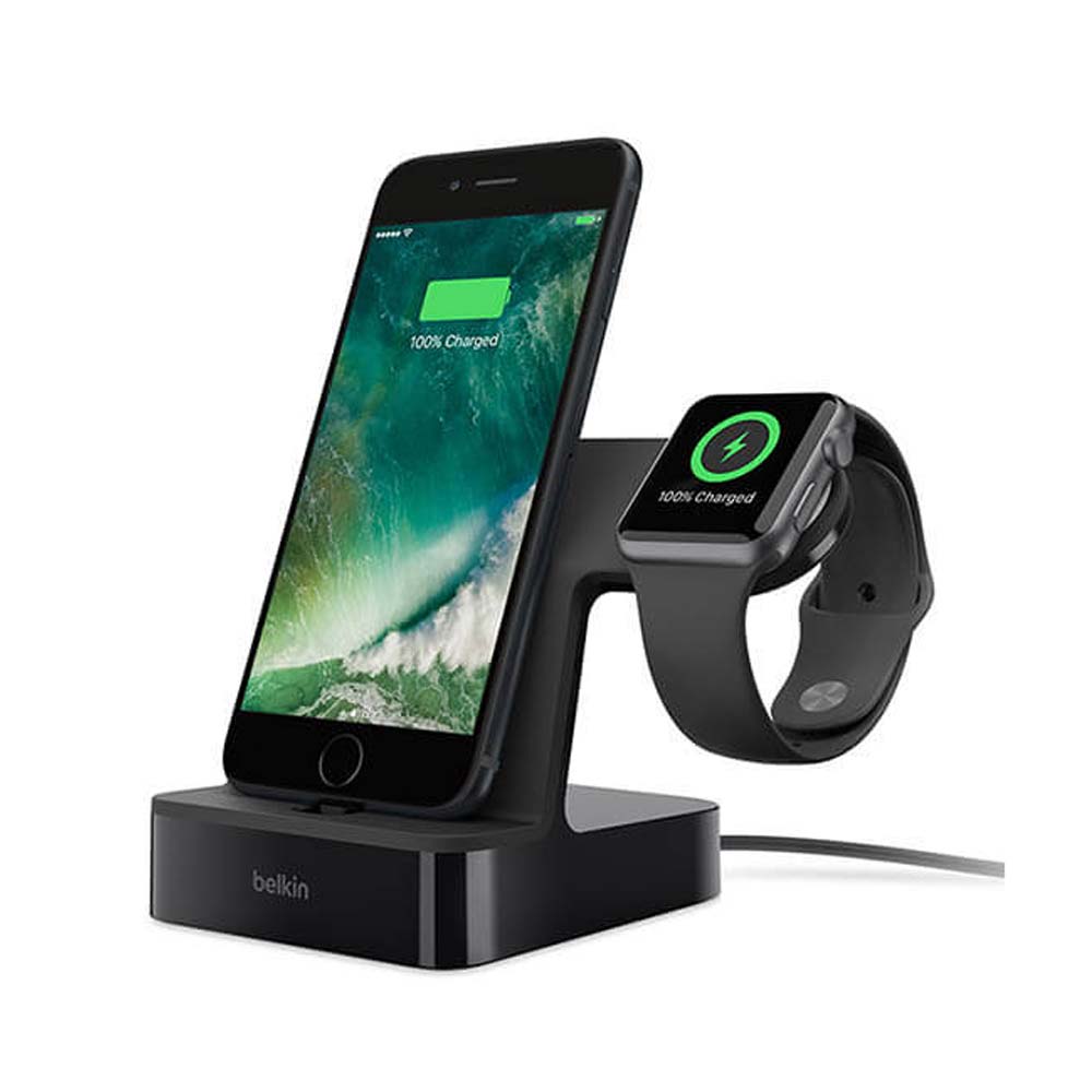Belkin Powerhouse Apple Watch Iphone 兩用充電座 無線充電版 Yahoo奇摩購物中心