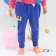 Azio Kids-可愛立體鼻子圖樣配色口袋長褲(藍) product thumbnail 1