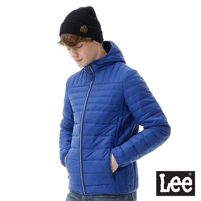 Lee 連帽舖棉外套/RG-男款-藍色