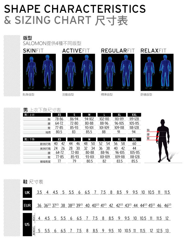 Salomon 登山鞋 中筒 GORETEX 防水 男 EVASION 藍黃