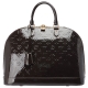 LV M91449 Monogram Vernis Alma漆皮拉鍊手提包-大-咖啡色 product thumbnail 1