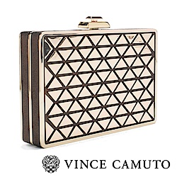 Vince Camuto 奢華幾何派對手拿包-金色