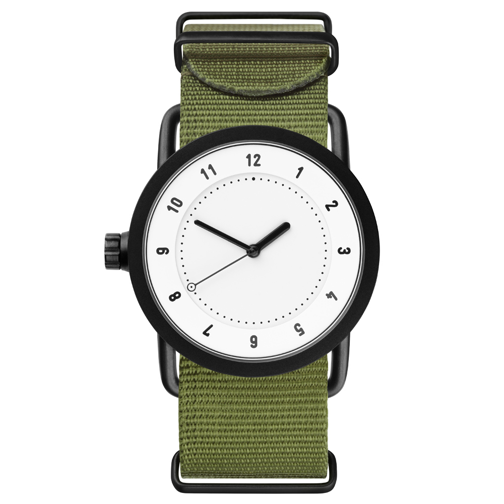 TID Watches No.1 TID-W200-NYGN-黑白X綠錶帶/40mm