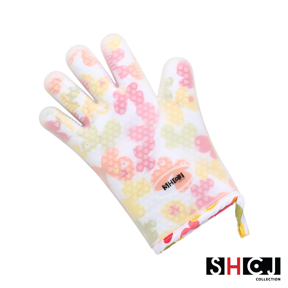 SHCJ生活采家五指型雙層防燙矽膠隔熱手套
