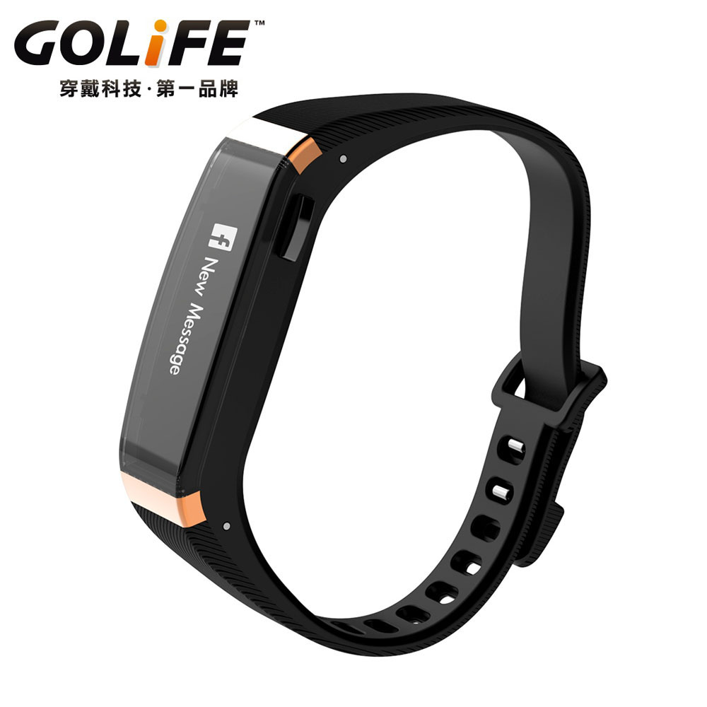 預購-GOLiFE Care-X  smart band 智慧悠遊手環-玫瑰金黑色