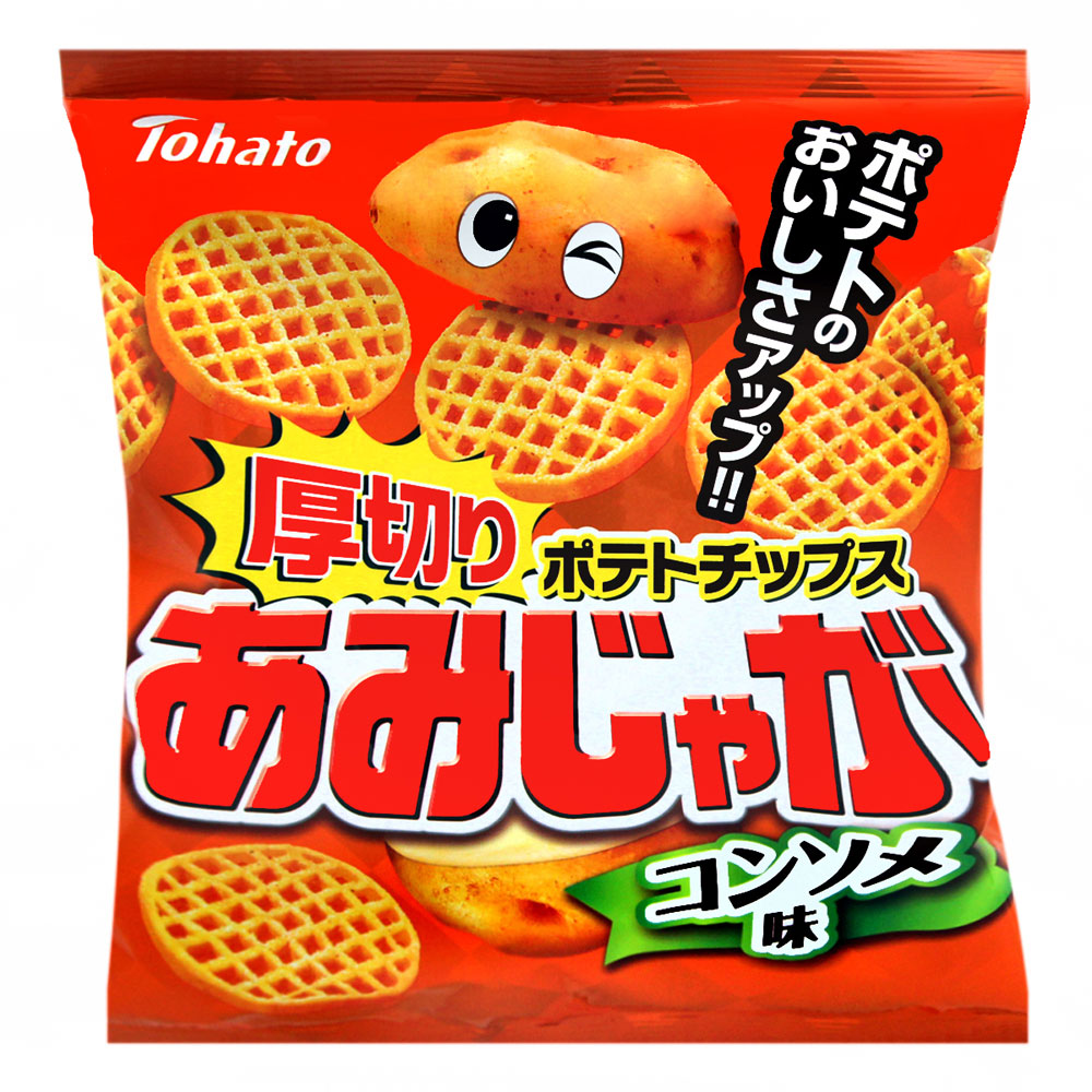 Tohato東鳩 厚切網狀洋芋片-雞汁(70g)