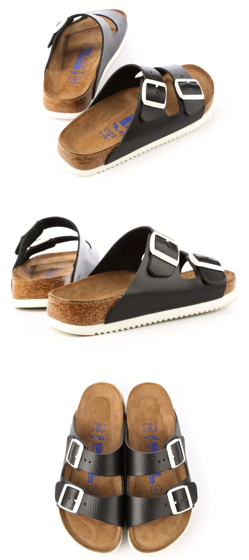 勃肯BIRKENSTOCK 230156亞利桑那經典二條拖鞋(黑色)