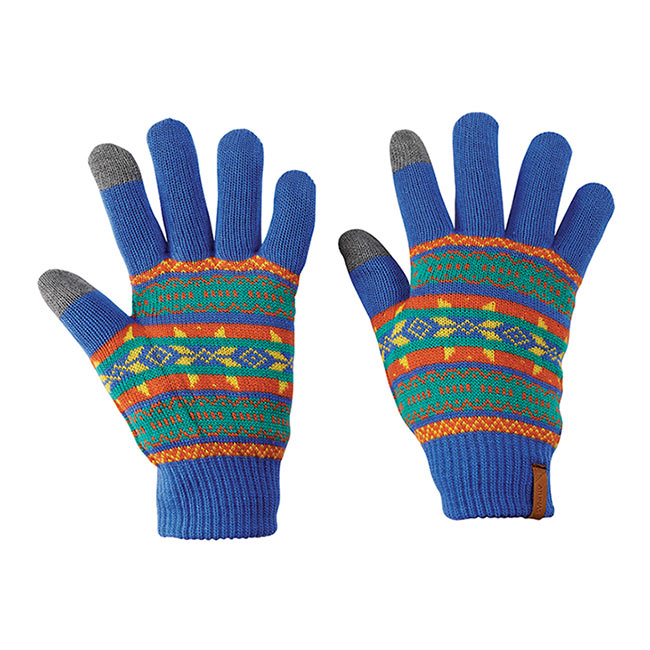 【ATUNAS 歐都納】3M科技保溫纖維刷毛保暖觸控式針織款手套A-A1543 藍