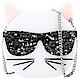 KARL LAGERFELD K/IKONIK CHOUPETTE 貓咪硬殼鍊帶晚宴包 product thumbnail 1