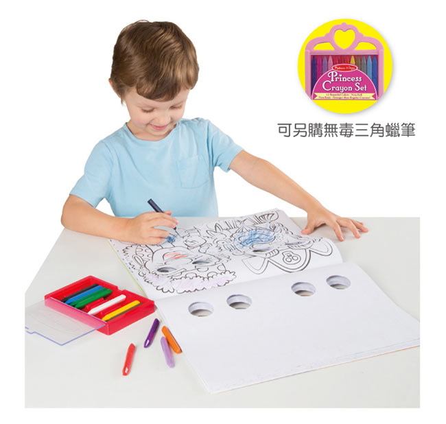 美國瑪莉莎 Melissa & Doug 大眼睛趣味繪圖本 - 逗趣臉孔