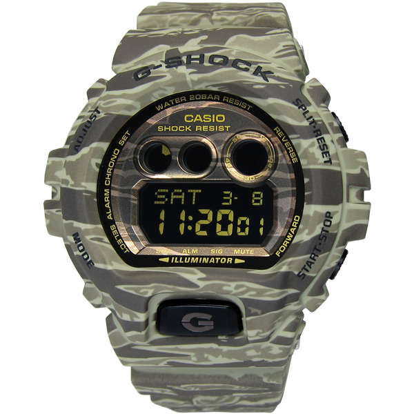 G-SHOCK 強悍虎紋迷彩魅力運動腕錶(GD-X6900CM-5)-大地棕/53.9mm | G