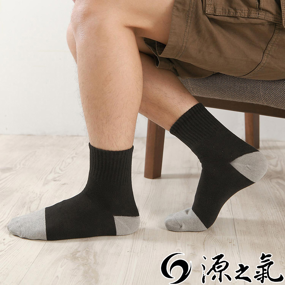 源之氣 竹炭短統休閒襪/男女共用 12雙組 RM-30010