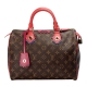 LV M41665 經典Monogram SPEEDY 30 手提波士頓包(紅) product thumbnail 1