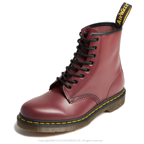 Dr.Martens-經典8孔馬汀靴-男款-櫻桃紅