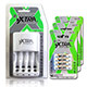 VXTRA ★4號電池低自放1000mAh 12入+智慧型充電器 product thumbnail 1