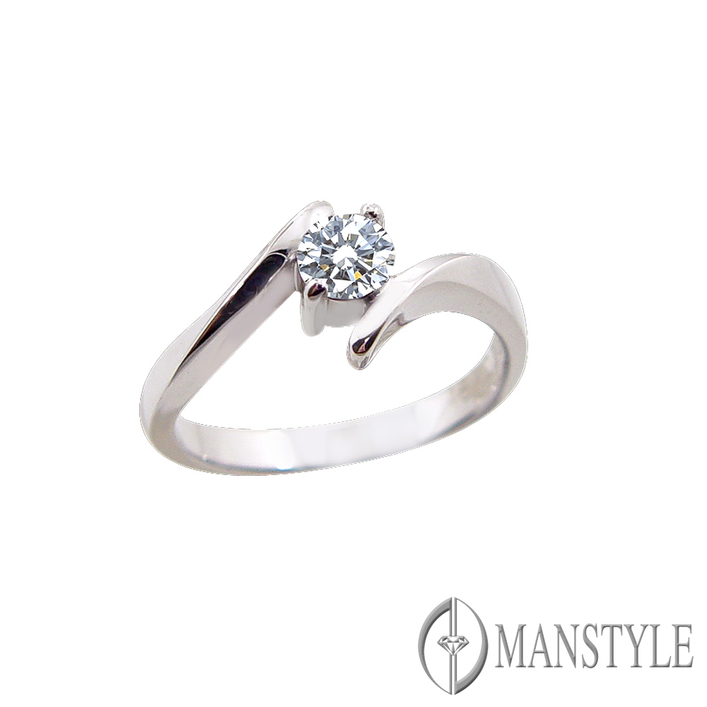 MANSTYLE「牽引」0.30ct 八心八箭鑽戒